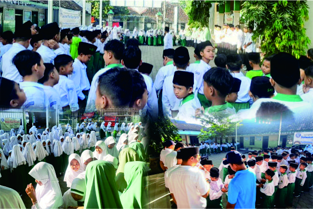 Hati Bersih, Gaspol Prestasi! Intip Keseruan Hari Pertama Masuk Sekolah di MI Kenongomulyo Pasca Lebaran